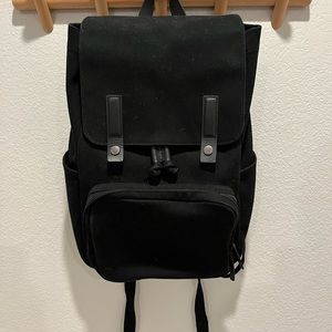 EVERLANE Black Canvas Backpack, EUC